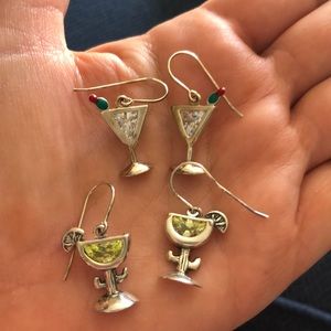 Silpada fun & flirty earrings. Set of two